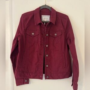 NWT Market & Spruce Camila Boyfriend Full Stretch Denim Jacket  size L (0101)